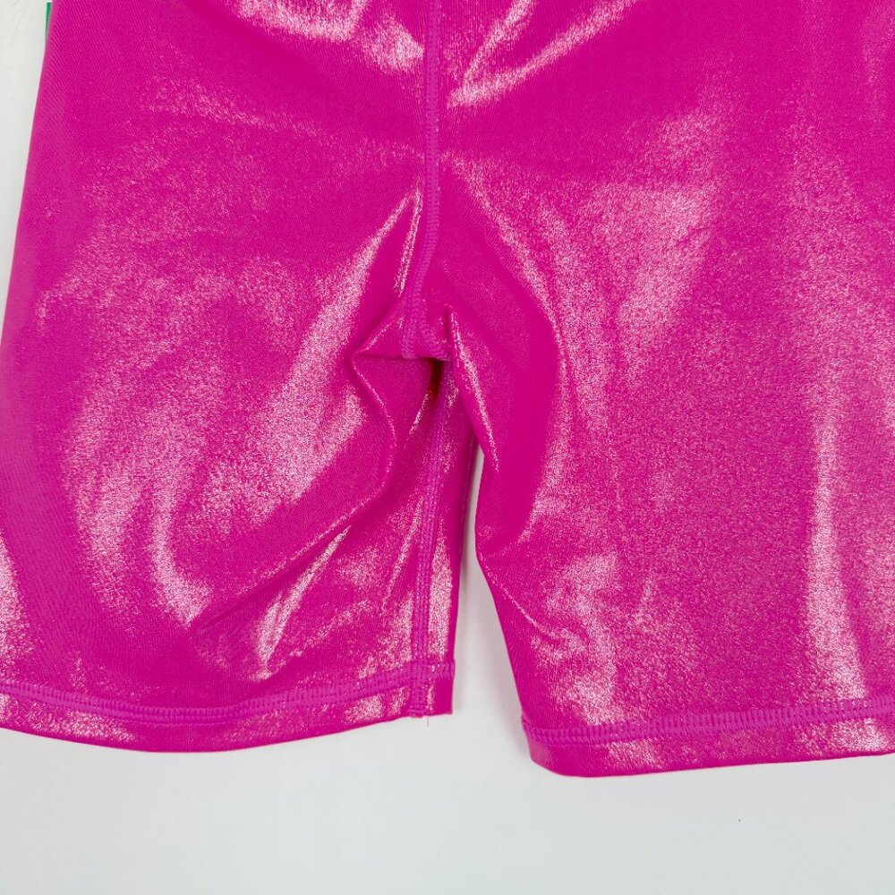 NWT GAP Fit Recycled Power Bike Short 7" Hi-Rise Pink Shimmer Size XS NEW - Picture 11 of 14